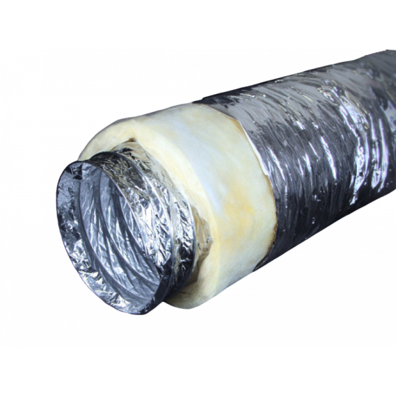АПЛ-П 203 Теплозвукоизолированный воздуховод гибкий полиэфирный, (L до 10м) изолированный, утепленный, звукопоглощающий